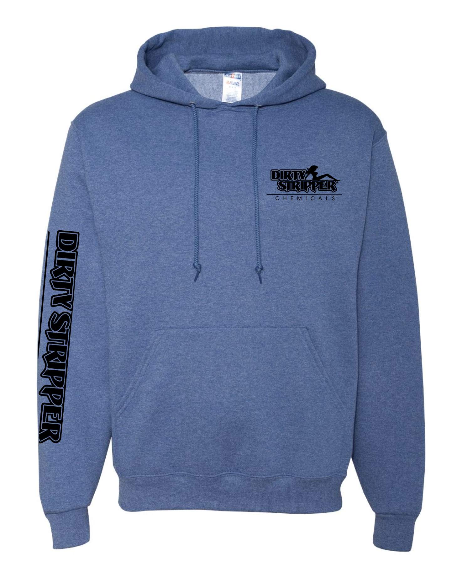 Hoodies-Vintage Blue w/Black Logo