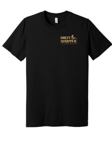 Black Short-Sleeved T-Shirt Whiskey Design