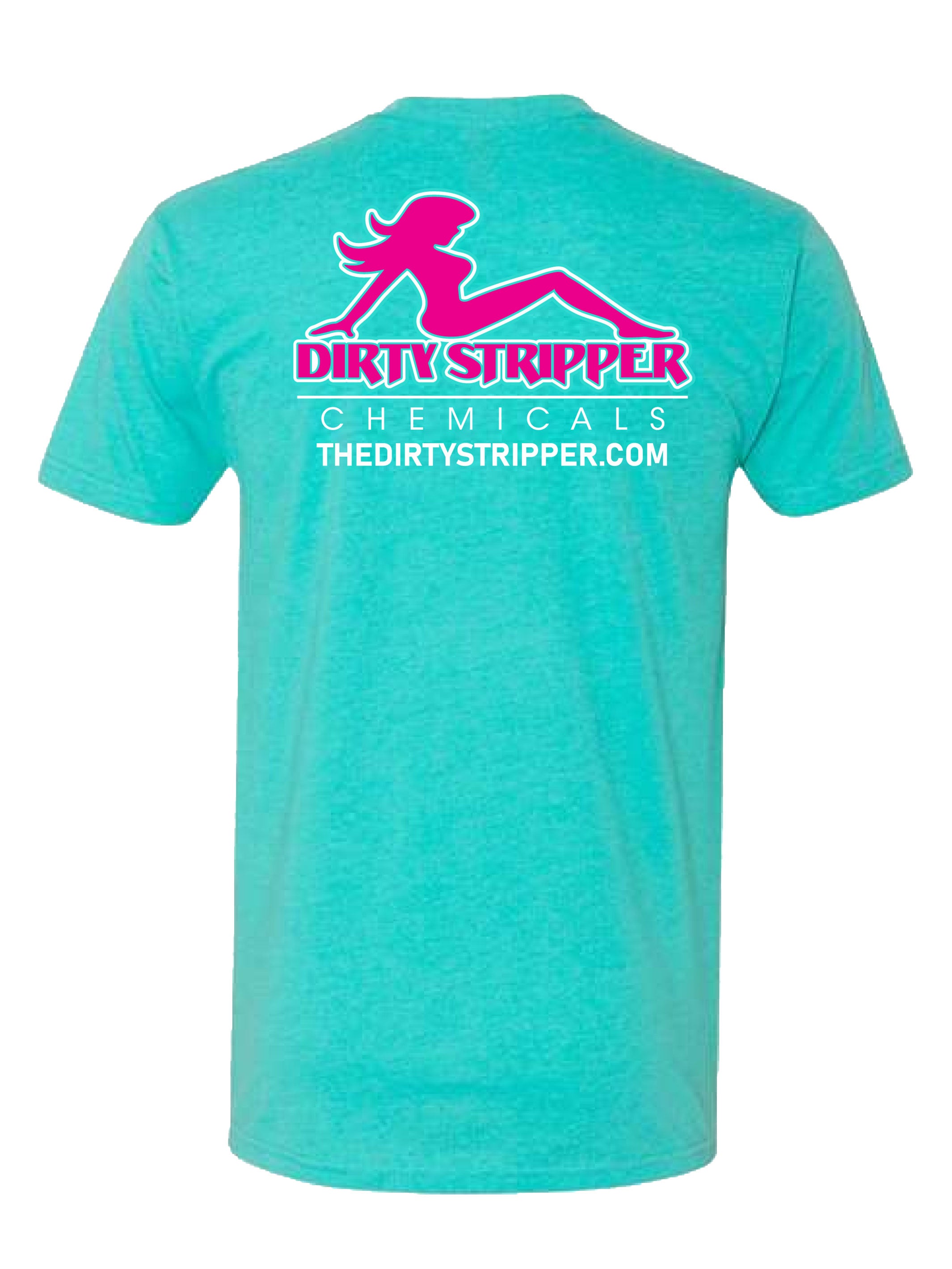 Short-Sleeve T-Shirt Tahiti Blue w/Pink Logo